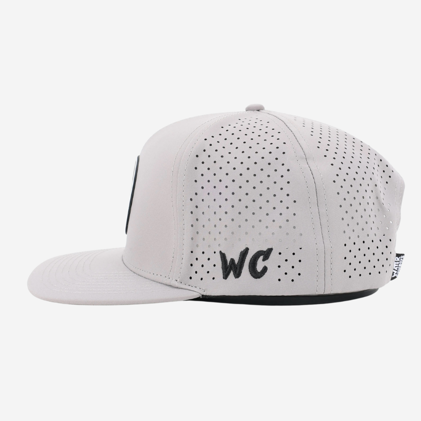 Performance Gray Logo Hat PVC Patch
