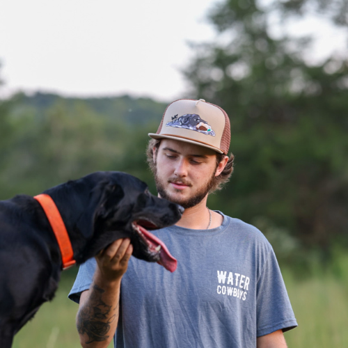 Tan Brown Fetch Em Up Trucker Hat