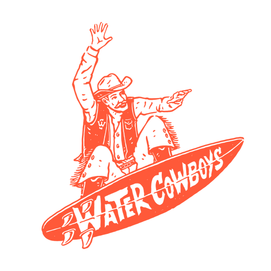 Surfing Cowboy Decal