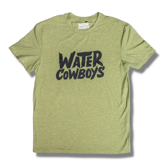 Moss Green Water Cowboys Logo Shirt