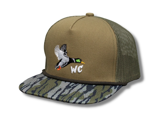 Camo Rope Mississippi Duck Hat- Blue/Gray