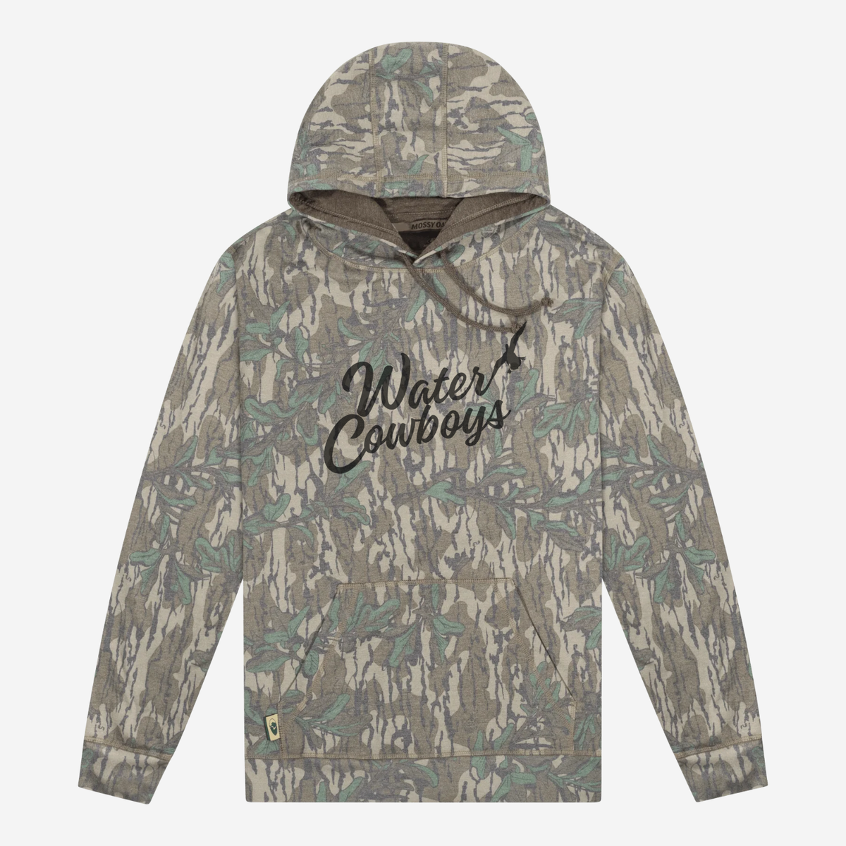 Washed Out Mossy Oak Camo Logo Hoodie