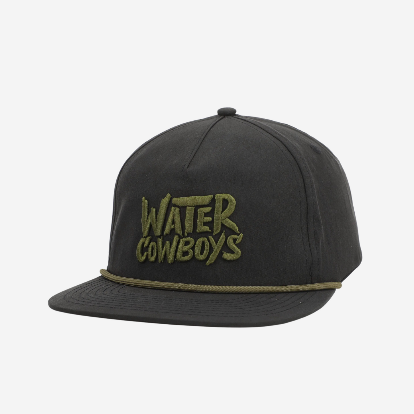 Black Rope Hat / Moss Green Rope Water Cowboys