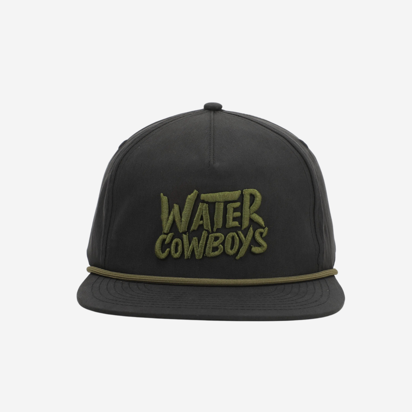 Black Rope Hat / Moss Green Rope Water Cowboys