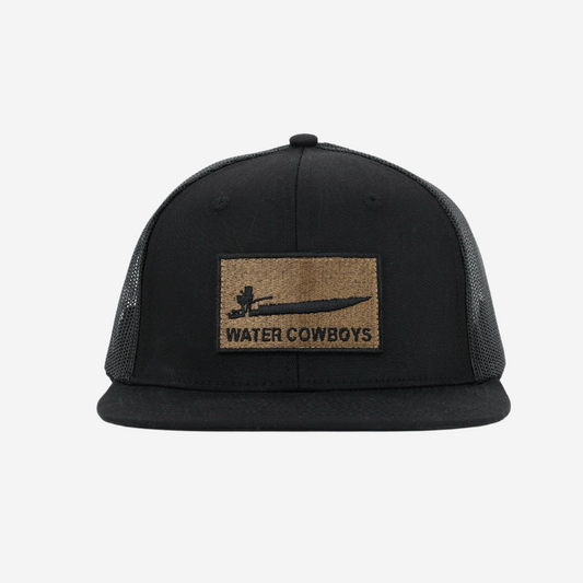 Waxed Frontier Trucker - Black Duck Boat Patch