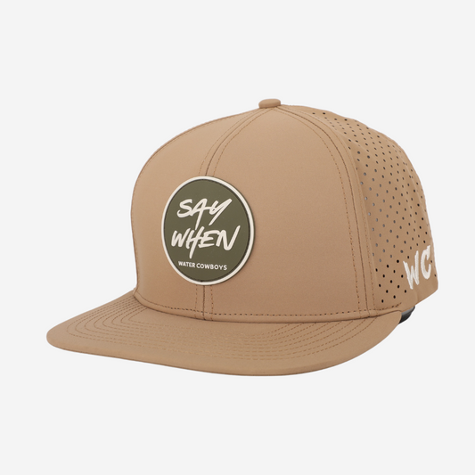 Performance Tan Hat - Say When PVC Patch