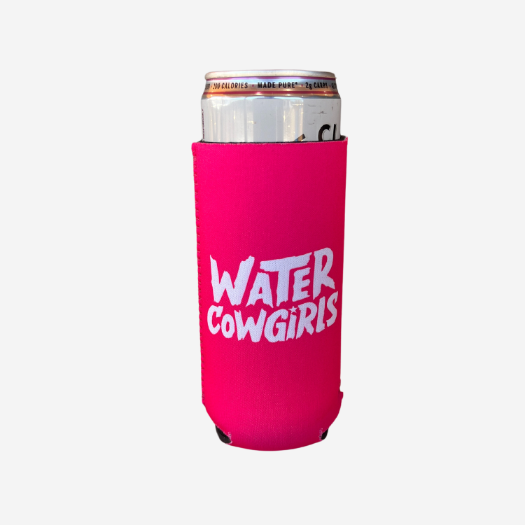 Pink Slim Water Cowgirls Koozie