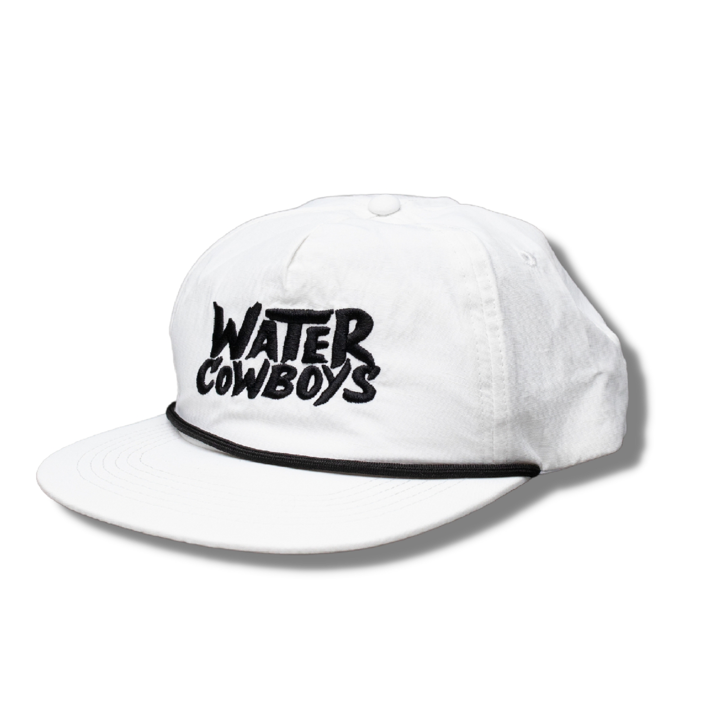 XL White Rope Hat / Black Rope Water Cowboys