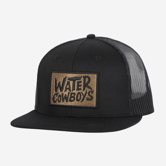 Waxed Frontier Trucker - Black Water Cowboys Patch