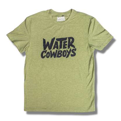 Moss Green  Water Cowboys Logo Shirt